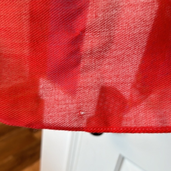 Talbots Women's Shaw wrap scarf multi color blue red - Picture 4 of 6